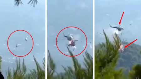 Două elicoptere s-au ciocnit în timp ce luptau cu incendiile de vegetație din Grecia. CNN Grecia: Piloții ambelor aeronave sunt români. DSU dezminte