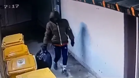 VIDEO A fost găsit încă unul dintre cele trei picioare amputate, sustrase de la Spitalul Cantacuzino. IMAGINI cu infractorul la locul faptei