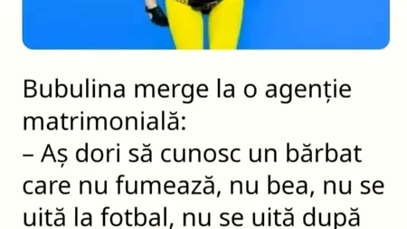 BANC | Bubulina merge la o agenție matrimonială