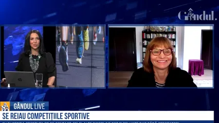 GÂNDUL LIVE. Valeria Răcilă van Groningen, organizatorul Maratonului Internațional București: Încă nu s-a reglementat total cum se vor desfășura competițiile în aer liber