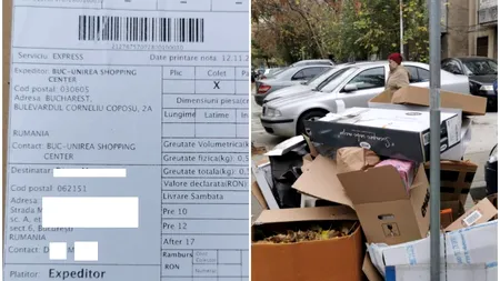 Amenda uriașă primită de o femeie din București care a aruncat câteva cutii goale pe stradă. S-a trezit și cu ele la ușă