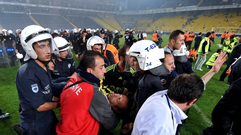 VIDEO. Bătaie generală după meciul Fenerbahce - Galatasaray 