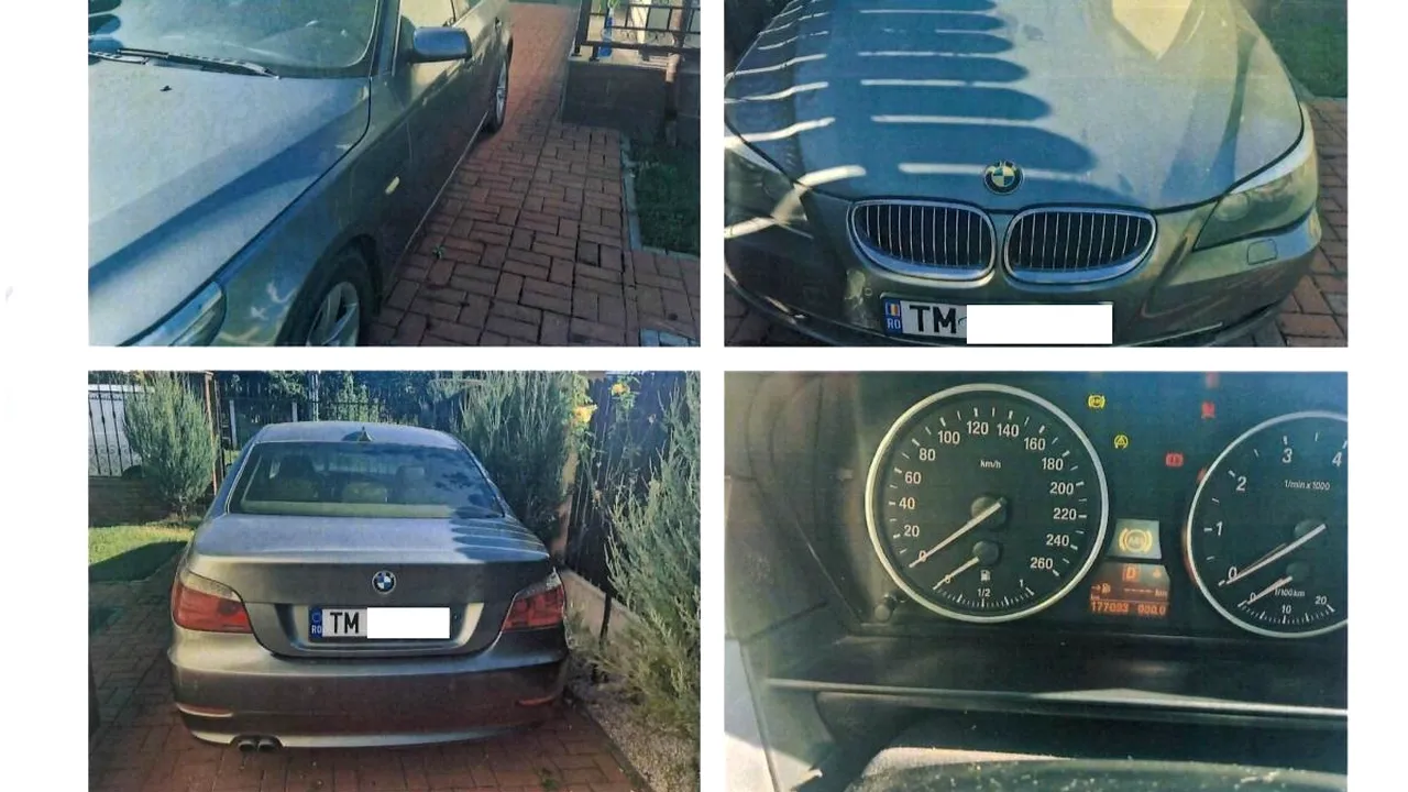 Nu este o eroare! Cu ce sumă a fost scos la licitație acest BMW 523i, de către ANAF Timiș