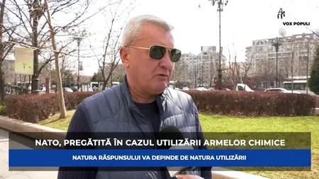 GÂNDUL VOX POPULI. Va reacționa NATO, dacă Rusia va utiliza arme chimice în Ucraina? (VIDEO)