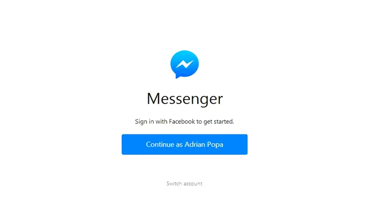 Facebook a lansat o versiune pentru web a aplicației Messenger