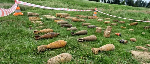 Muniție provenită din cele două Războaie Mondiale, distrusă de pirotehniștii din Suceava. Cele peste 400 de elemente au fost strânse de pe teritoriul județului, de la începutul anului (FOTO-VIDEO)