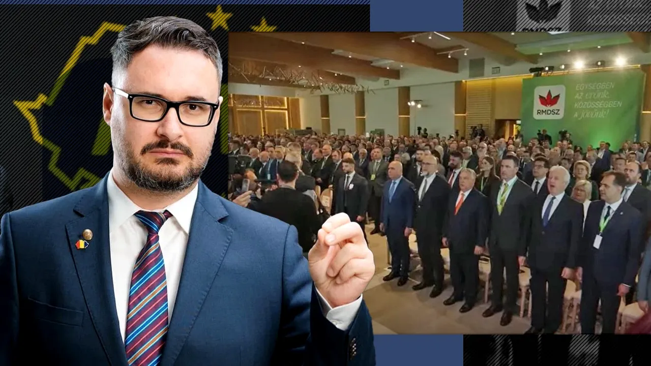 Dan Tanasă-AUR, reacție NERVOASĂ după scandalul intonării imnului Ținutului Secuiesc, la congresul UDMR: 