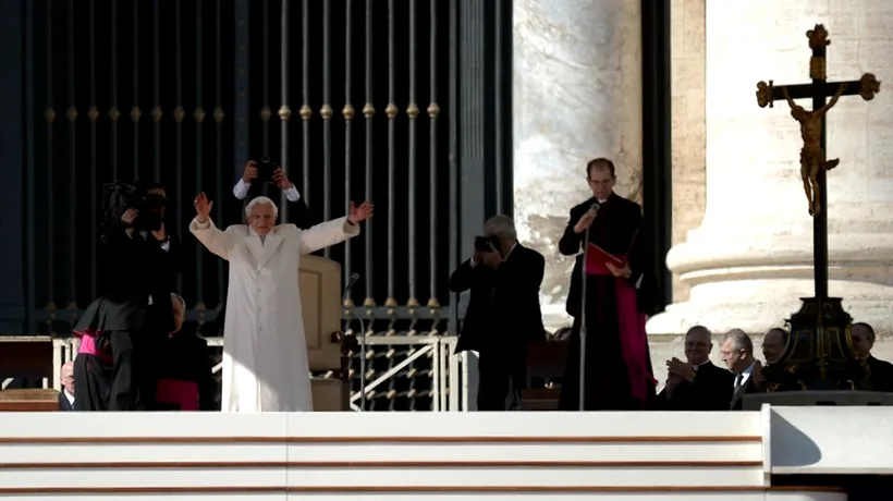 Papa Benedict al XVI-lea, la ultima audiență: Au fost vremuri când părea că Dumnezeu doarme