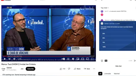 POLL Marius Tucă Show: „Care este nivelul de încredere pe care îl acordați liderilor europeni?”. Au existat patru variante de răspuns