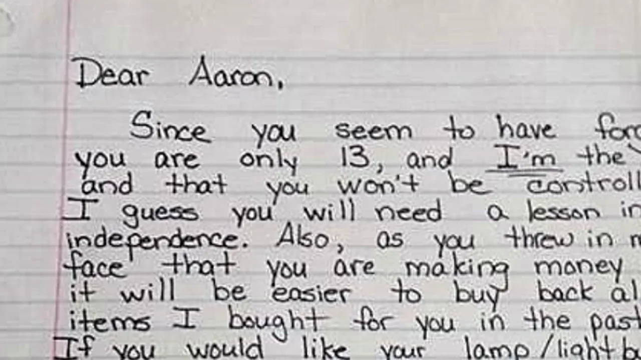 Lecția inedită dată de o mamă fiului ei care, la 13 ani, i-a spus că este independent