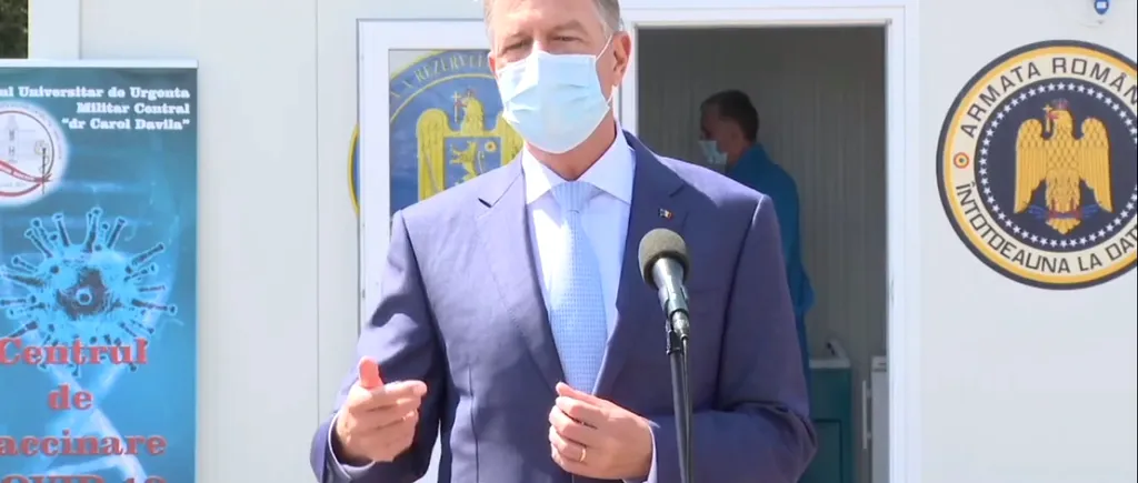 Klaus Iohannis participă la inaugurarea primului centru mobil de vaccinare din Ilfov