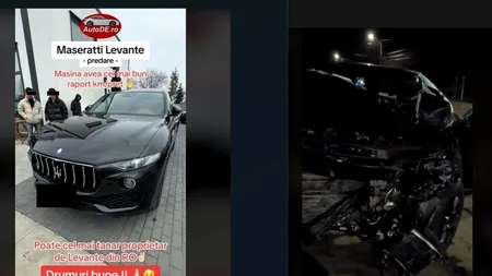 Un tânăr din Prahova și-a cumpărat un bolid de lux, iar după câteva ore a provocat un ACCIDENT rutier pentru că nu a acordat prioritate