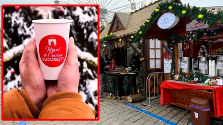 Ireal! Cu ce preț se vinde un pahar de vin fiert la Târgul de Crăciun din București