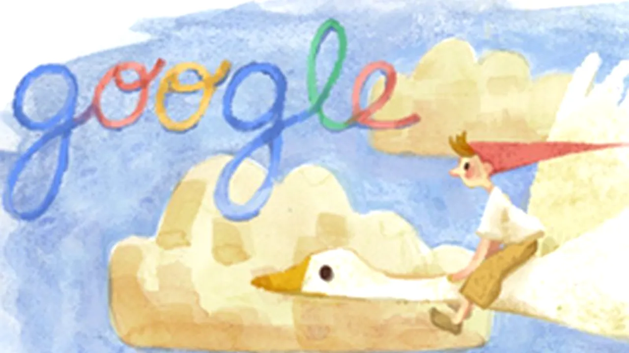 SELMA LAGERLÃ–F. Doodle pentru SELMA LAGERLÃ–F, la 155 de ani de la naștere
