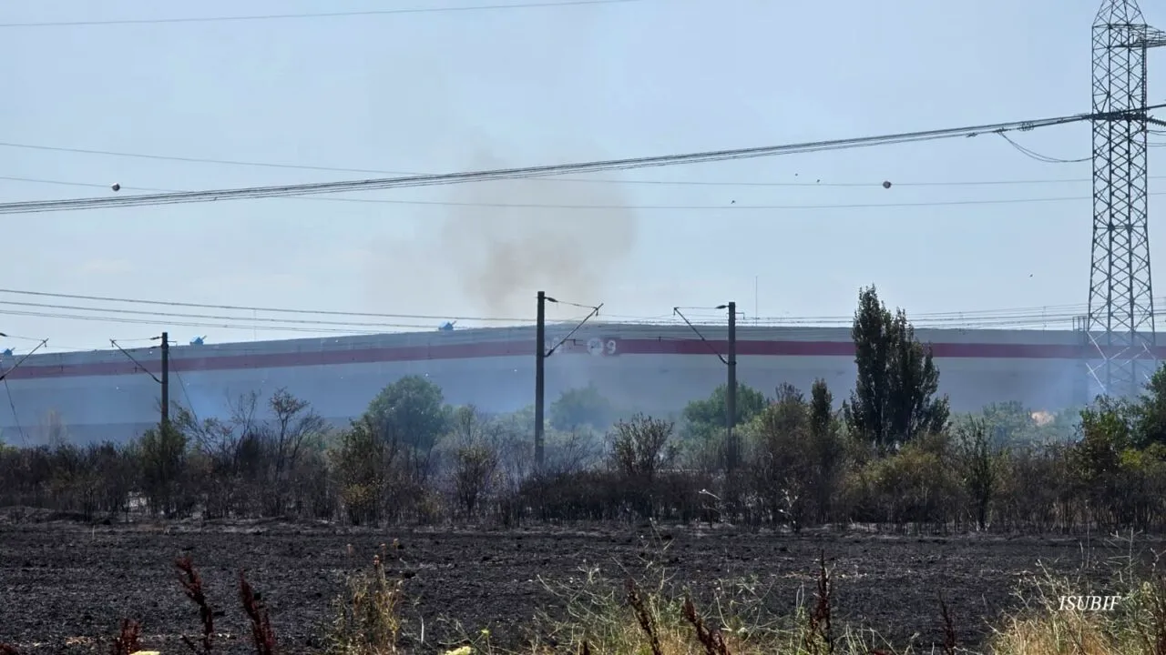 Un incendiu de vegetație a izbucnit în ILFOV. Autoritățile au intervenit cu 5 autospeciale pentru stingerea flăcărilor