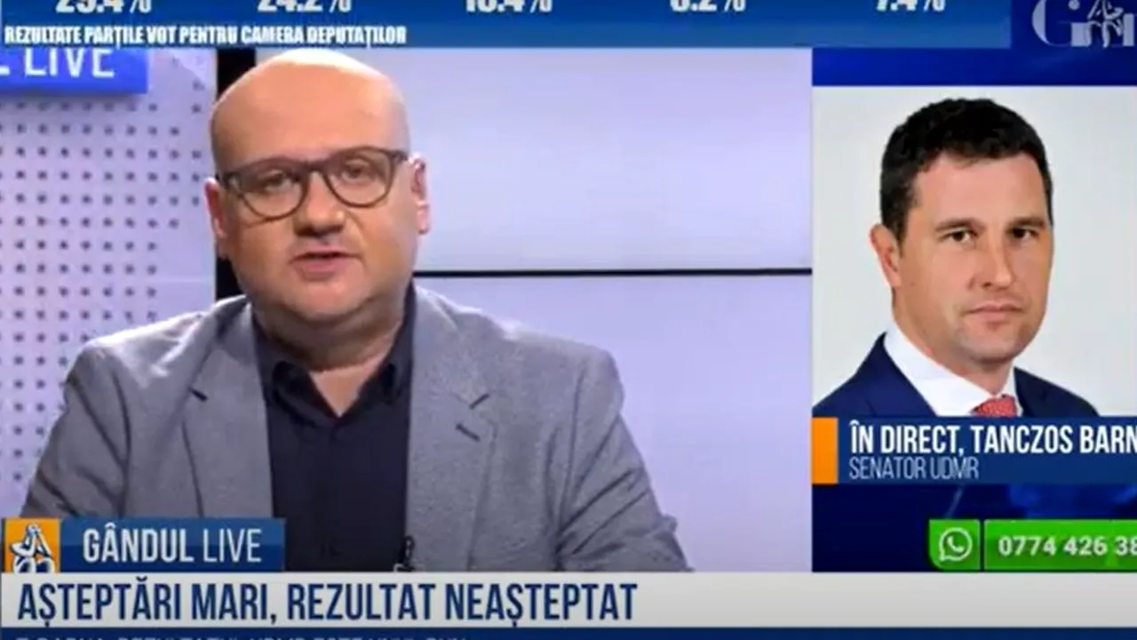 GÂNDUL LIVE. UDMR, pregătit să intre la guvernare. Senatorul Tanczos Barna „Vrem să facem parte dintr-un guvern de centru dreapta”