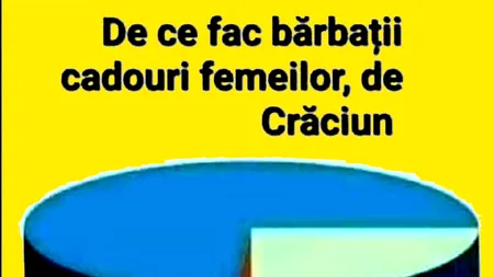 Bancul de marți | Motivul pentru care bărbații fac cadouri femeilor de Crăciun