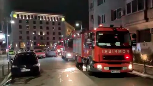 Incendiu la un apartament din zona Piața Amzei. Au fost evacuate nouă persoane