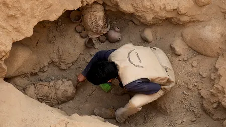 Peru: Rămășițele unor copii și adulți sacrificați în urmă cu 1.200 de ani, dezgropate de arheologi