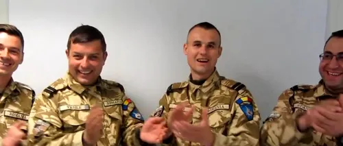 Militarii români, mesaj de Dragobete din Afganistan pe melodia Cele două cuvinte, de la Taxi. VIDEO