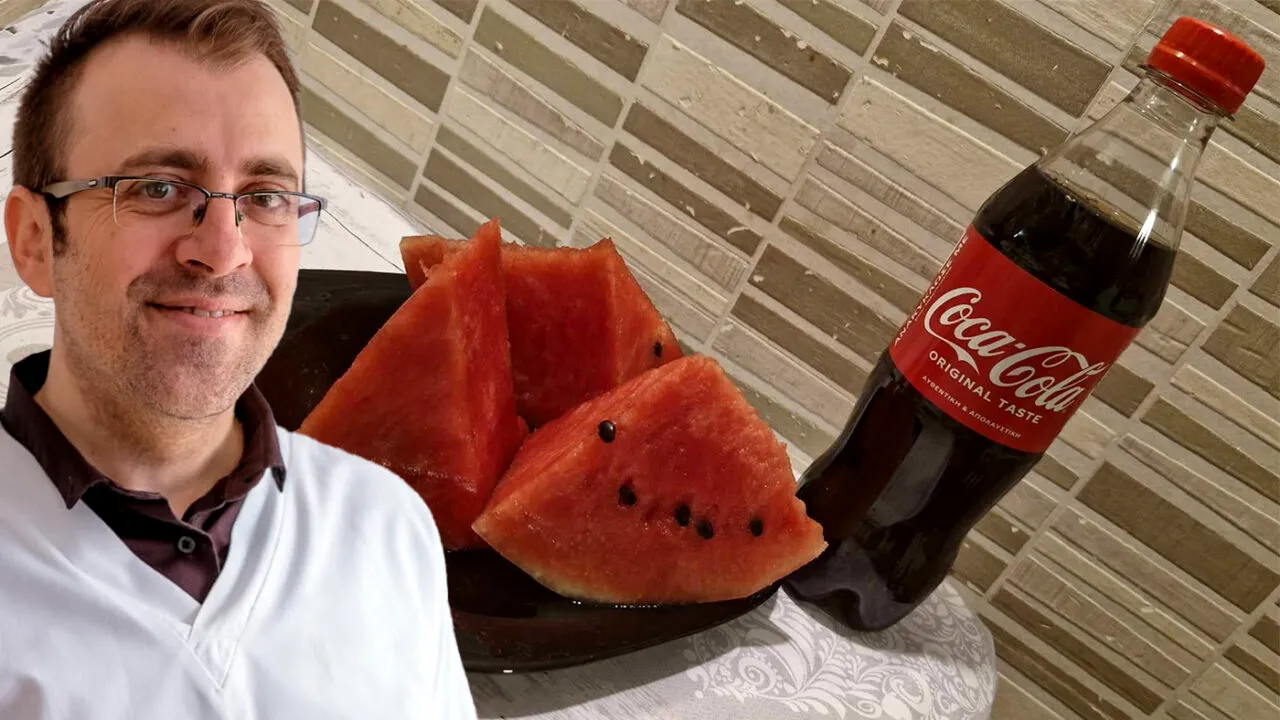 Doctorul Adrian Copcea dărâmă un mit. Ce ÎNGRAȘĂ mai mult: O felie de pepene sau o Coca-Cola la 0.5 litri?