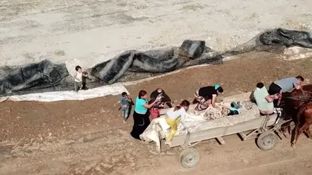 O dronă, ridicată pentru a verifica stadiul lucrărilor la drumul expres Pitești-Craiova, a surprins un furt de pe șantier (VIDEO)