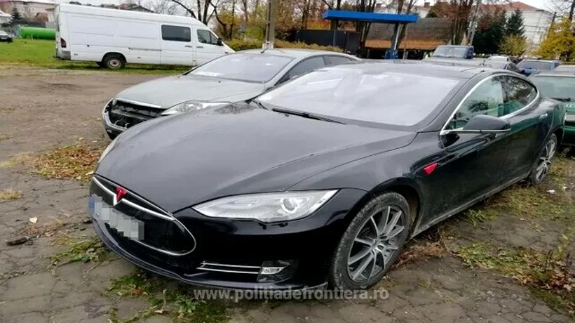 Furată în Norvegia, o mașină Tesla de 52.000 de euro a fost descoperită în localitatea Marginea din Suceava