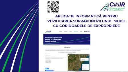 CNIR și-a îmbunătățit aplicația pentru verificarea imobilelor de pe traseul proiectelor de infrastructură rutieră