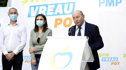 Traian Băsescu (PMP): Programul meu este bazat pe obiective tehnice clare și 100% finanțabil din bani europeni