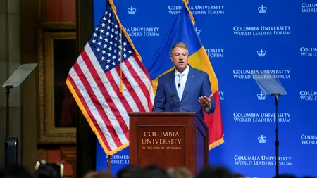 VIDEO | Klaus Iohannis a vorbit la Columbia University de „oboseala” europenilor față de războiul din Ucraina