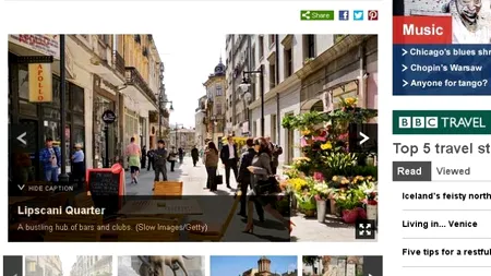 Centrul Vechi din București, promovat într-un editorial turistic publicat pe site-ul grupului BBC