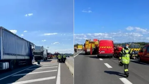 Șofer român de TIR, mort într-un accident teribil în Franța