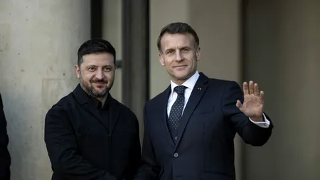 După vizita la București, Zelenski merge la Paris pentru discuții cu Macron despre ridicarea presiunii asupra Rusiei