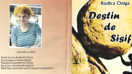 Lansare de carte | Rodica Oniga – ”Destin de Sisif”: ”Acest volum de poeme reflectă tragicul existenţei noastre, elegia în care ne zbatem”