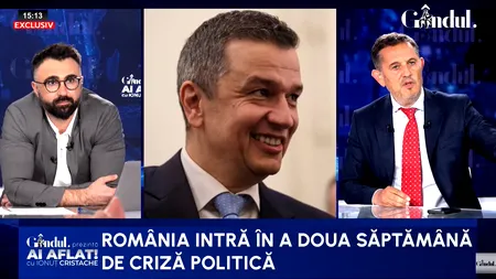 Gheorghe Piperea recomandă alegeri anticipate: Presiunea morală ar trebui să conteze pentru niște politicieni care se respectă