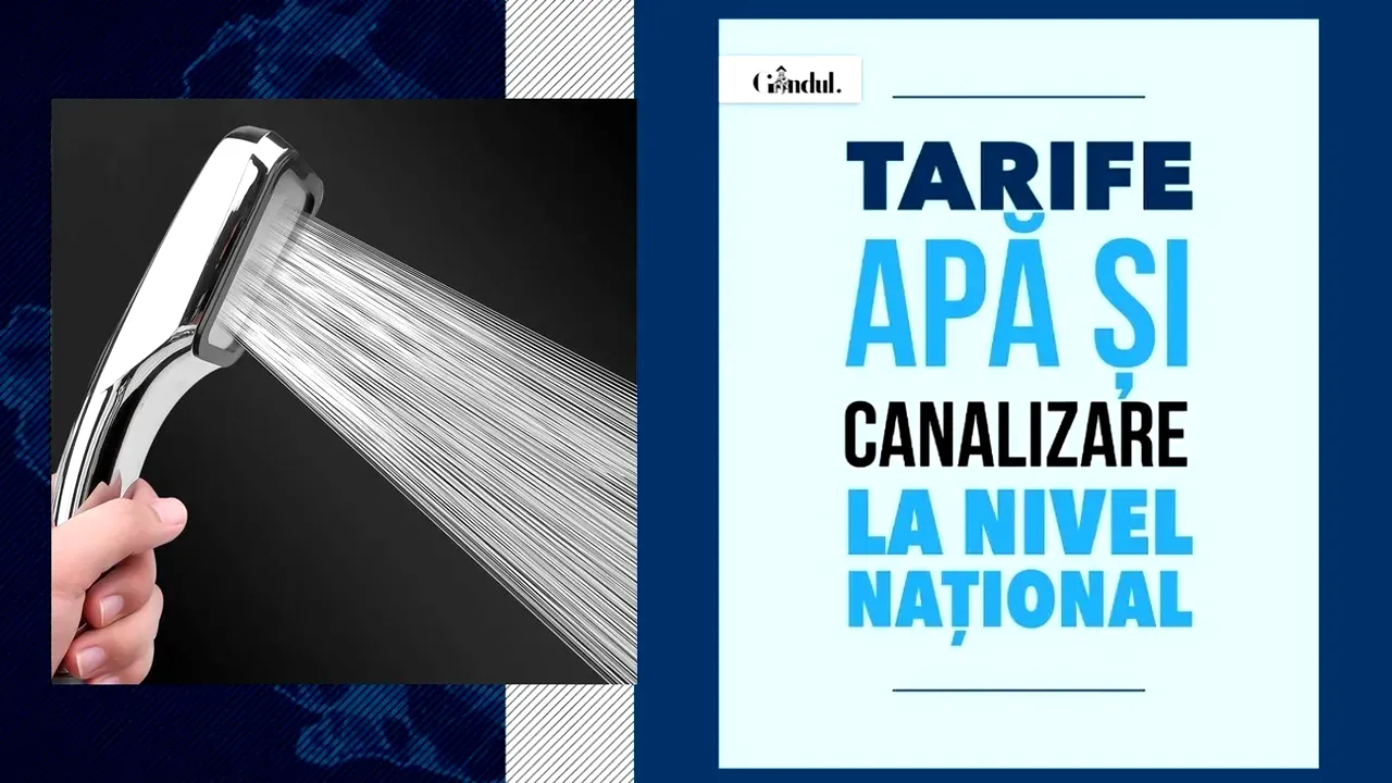 TOP 3 tarife apă potabilă și canalizare în România, în luna septembrie 2026. Unde sunt cele mai mari/mici prețuri și cât plătesc bucureștenii