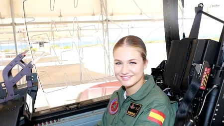 Moștenitoarea tronului Spaniei la manșa unui avion de antrenament. Prințesa Leonor se pregătește pentru rolul de șef al Forțelor Armate