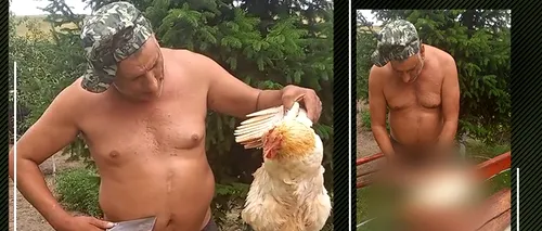 Video șocant postat pe TikTok. Un român a „condamnat la moarte” o găină apoi a urcat imaginile pe rețeaua de socializare