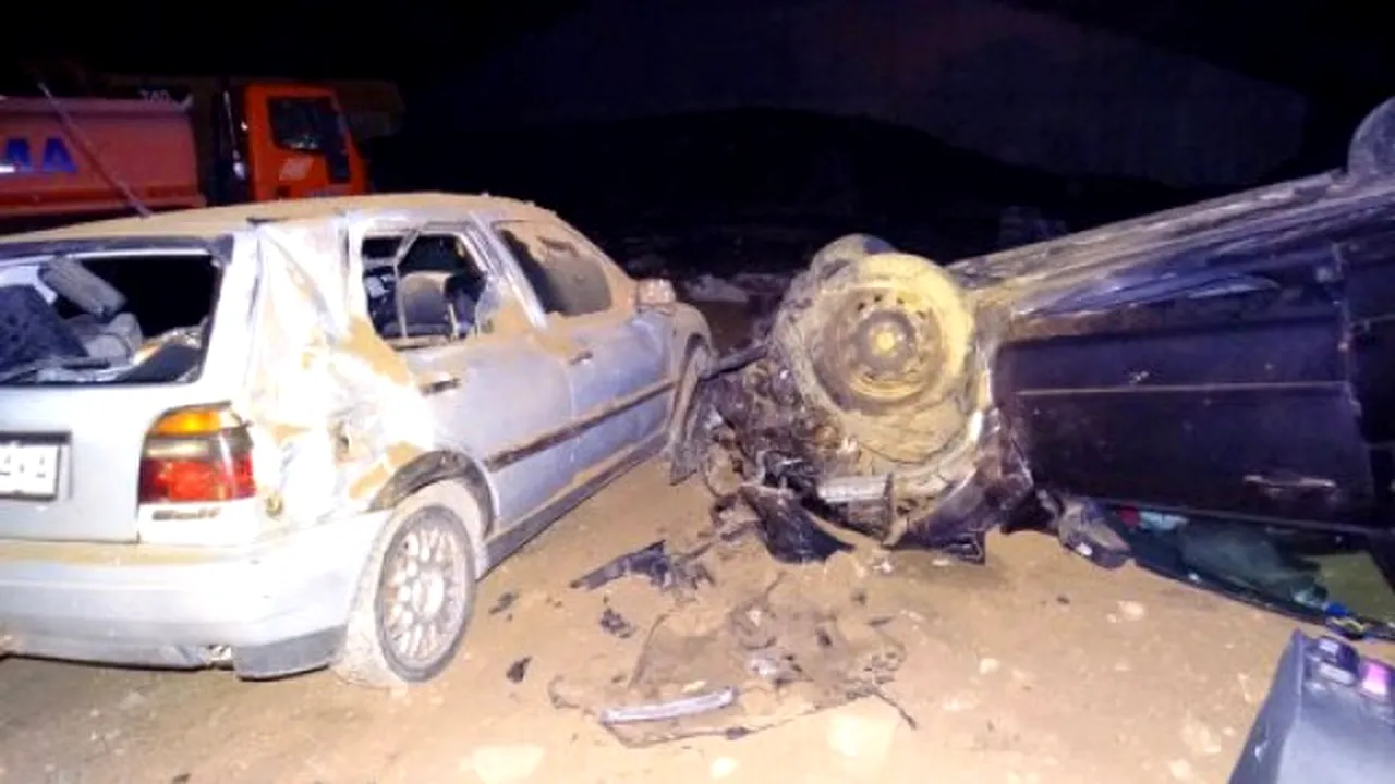 Accident cu trei români produs în Bulgaria, după ce șoferul nu a observat că autostrada pe care conducea se termină