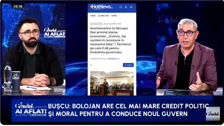 Doru Bușcu: „Ilie Bolojan are cel mai mare credit politic și MORAL pentru a conduce guvernul”
