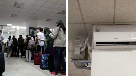 VIDEO. Imagini incredibile din Gara de Nord. Cum au fost amplasate aparatele de aer condiționat