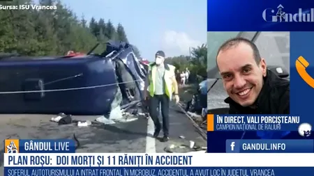 GÂNDUL LIVE. Vali Porcișteanu: „Manevrarea unei mașini se poate compara cu manevrarea unei arme / Poți face multe nenorociri cu o mașină” - VIDEO