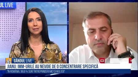 GÂNDUL LIVE. Florin Jianu, președintele CNIPMMR: Când IMM-urile au fost puse la un loc cu toate celelalte structuri economice, politicile au avut de suferit