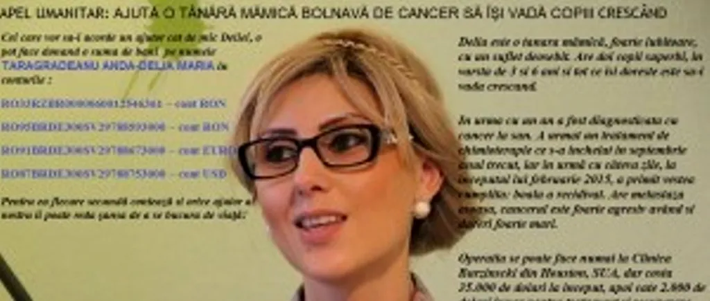 Anunț umanitar! Ajut-o pe Delia să își vadă copiii crescând