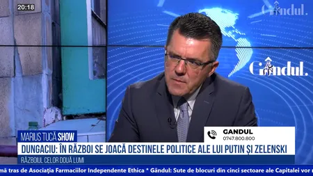 VIDEO | Dan Dungaciu, analist de politică externă: „În război se joacă destinele politice ale lui Putin și Zelenski”