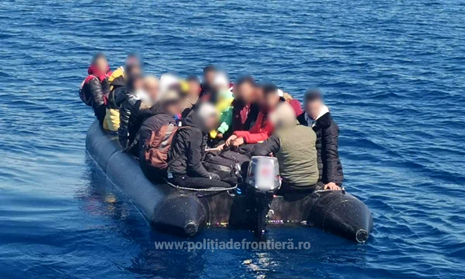 . Polițiștii români de frontieră au salvat 181 de cetățeni aflați în pericol în apele teritoriale italiene / Sursa foto : Poliția de Frontieră