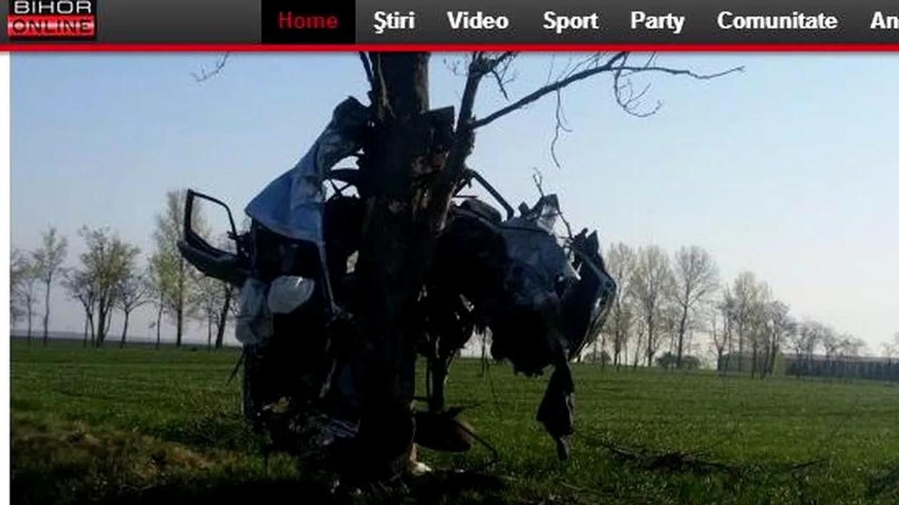 Accident rutier grav în județul Bihor. Cine se afla la volan