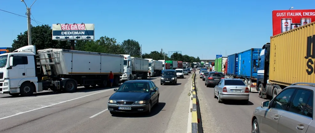 Trafic intens pe DN 39: coada de mașini are 10 kilometri între Eforie Sud și Agigea