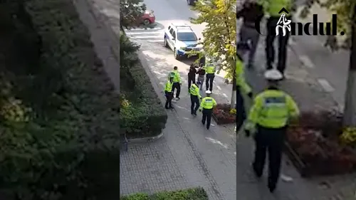 VIDEO dramatic! Șapte polițiști din Vâlcea încătușează un șofer recalcitrant, suspect că ar fi condus sub influența drogurilor / Individul a fost reținut