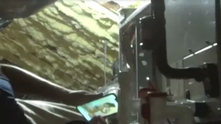 Au pus o cameră de supraveghere în tunelul de aerisire. Când un tehnician a venit să curețe instalația, gazda a fost martoră la un moment uluitor - VIDEO